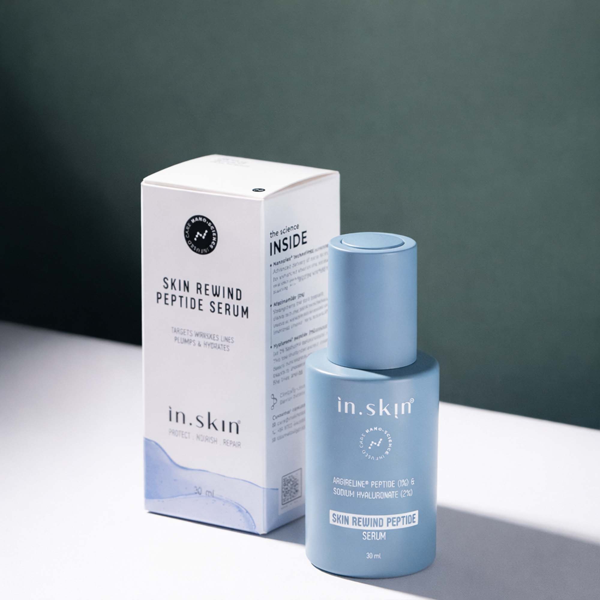 Skin rewind peptide serum product